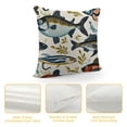 thumbnail image 4 of ONETECH Vintage Fish Collection Pillow Cover ,Decorative Couch Pillow Cover for Sofa, Cushion Case Indoor Outdoor Home Decoration, 4 of 5