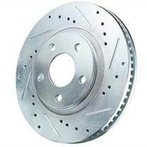 Power Stop Front Pair of Drilled and Slotted Brake Rotors JBR1195XPR