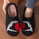 thumbnail image 3 of Pantuflas Cálidas Y Peludas Felpa para El Parejas Acogedoras Suaves Mujeres Hombres, 3 of 7