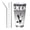 Straw Three-piece Set, variant on Zofaai Bluey Pattern 20OZ Car Cup, Stainless Steel Vacuum Insulated Water Cup with Lid and Straw, Suitable for Sports and Outdoor-Straw Three-piece Set