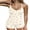 Beige Cherry, variant on Women's Cami Pajamas Set Racerback Tank Tops Pjs Ribbed Knit V Neck Summer Lounge Sets with Shorts Sleepwear