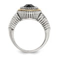 thumbnail image 2 of 925 Sterling Silver With Real 14kt Black Onyx Ring Size: 8; for Adults and Teens; for Women and Men, 2 of 6