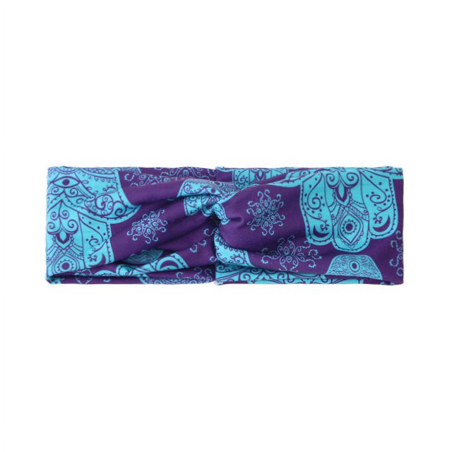 Diadema con nudo elegante con estampado de cruz europea y americana, diadema de ala ancha para mujer, accesorios para el cabello de joyería de Corea del Sur