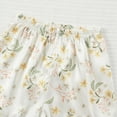 thumbnail image 6 of TOWED22 Girl Pajamas Silk Pjs Shirt Tops Shorts 2Piece Set Toddler Kids Little Girl Nightgown Gift,18-24 M, 6 of 7