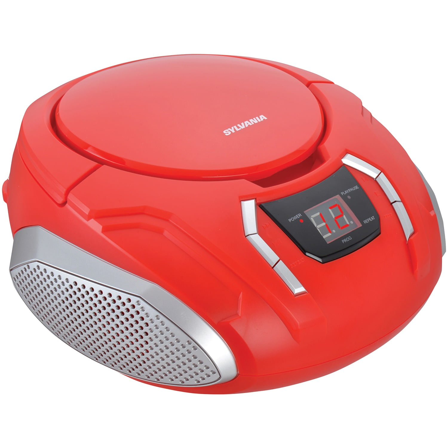 SYLVANIA SRCD261, Portable CD Players with AM/FM Radio (Red)