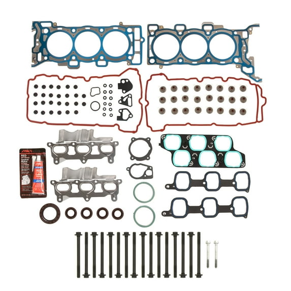 Evergreen HSHB8-10436-1 Head Gasket Set Head Bolts Fit 07-08 Buick Enclave GMC Saturn Outlook 3.6 DOHC 12V