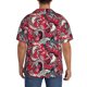 thumbnail image 3 of Fotbe Rooster Head Camisa Estampada de Manga Corta para Hombre, Casual de Verano, Estilo Playero, Sin Arrugas-XX-Large, 3 of 5