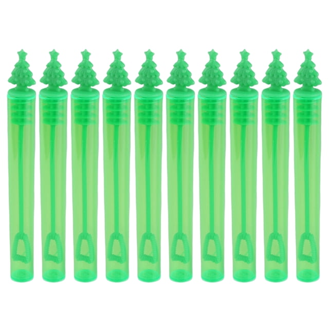 Botella de jabón de burbujas, juegos de palos de burbujas con temática navideña para niños