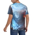 thumbnail image 2 of Uemuo Red And Blue Fire Mountains Print Mens Polo Shirts Baseball T-shirt Performance Short Sleeve Golf Shirt Moisture Wicking Athletic Casual Collared T-Shirt-3X-Large, 2 of 7