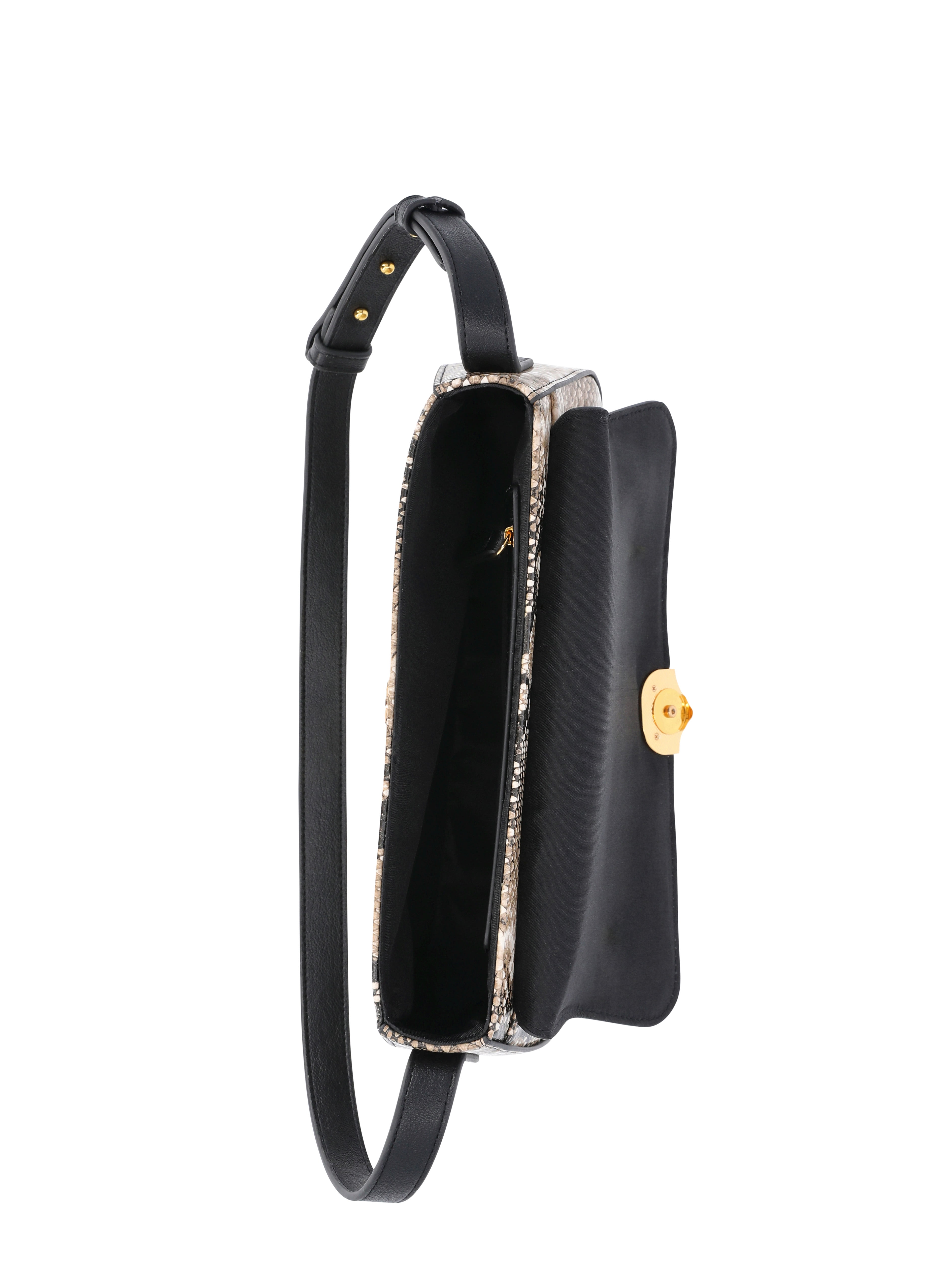Time & Tru Goldie Shoulder Bag, Snake