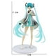 thumbnail image 1 of Figura de Hatsune Miku de 19cm de Anime, figura de la cantante Virtual Kawaii, estatua de Miku Manga, modelo de PVC, juguete coleccionable, regalo para niña, novedad de 2023 Fivean unisex, 1 of 2