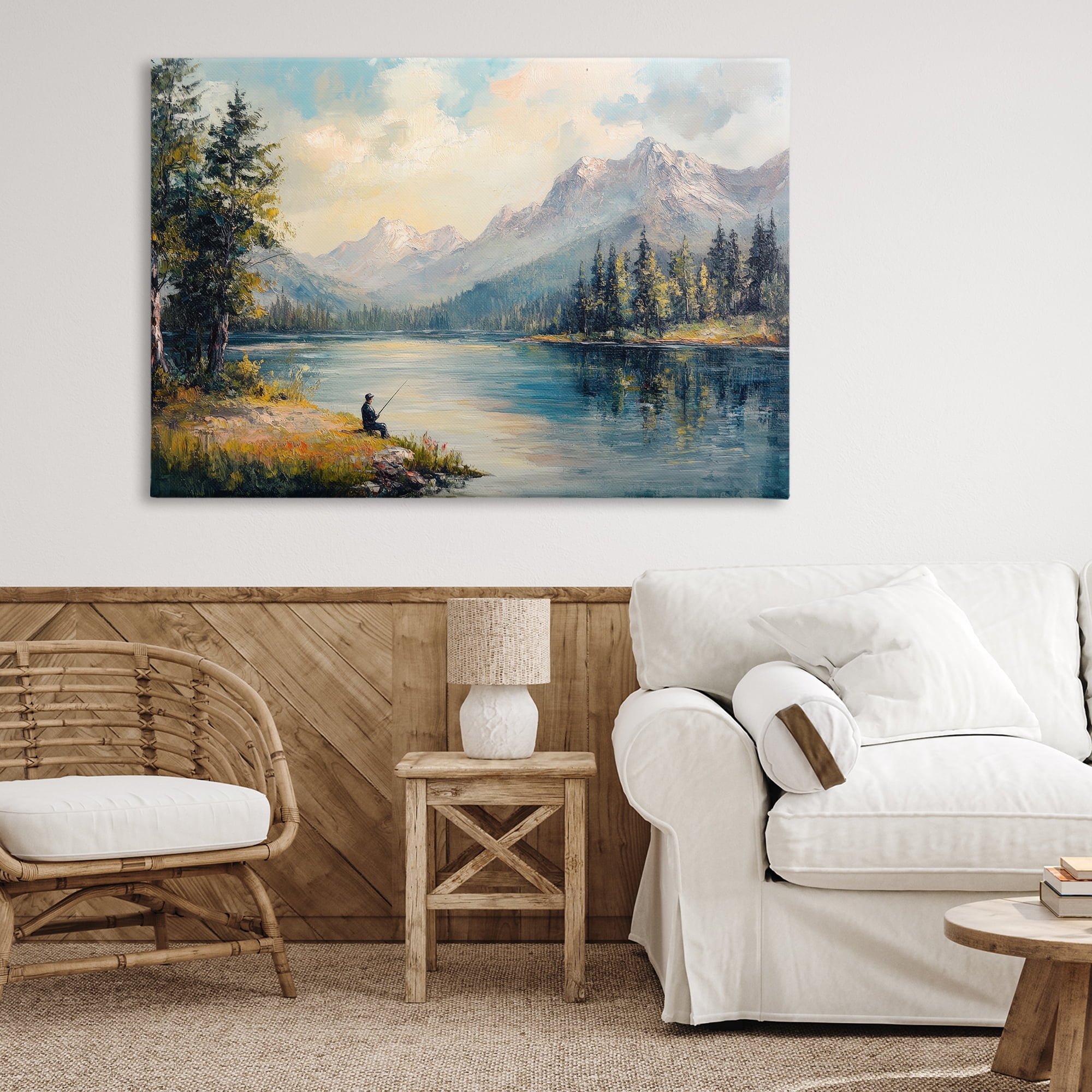 Stupell Industries Secret Fishing Spot Canvas Wall Art, design by Petal Prints Design