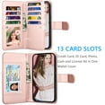 thumbnail image 3 of Wallet Case For iPhone 15 Pro Max / iPhone 15 Pro Max (6.7 inch) 2023 Luxury ID Cash Credit Card Slots Holder Carrying Pouch Folio Flip PU Leather Cover [Detachable Magnetic Hard Case] Lanyard, 3 of 7