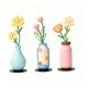 thumbnail image 5 of 3 piezas de flores de metal para decoración de pared, adornos colgantes decorativos de hierro, decoración floral para el hogar, la oficina o el Estilo B, 5 of 8