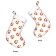 thumbnail image 3 of Balery Orange Fox Pattern Christmas Stockings with Initials, 18" Large Knit Christmas Stocking,Xmas Stocking for Kids, Holiday and Family Stocking, 3 of 7