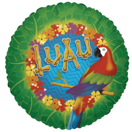 18" LUAU Balloon • Party Supplies Decorations Foil Mylar Balloon