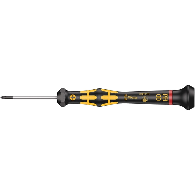 Destornillador Wera 1550 PH ESD Kraftform Micro para Phillip