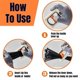thumbnail image 4 of Zip Tie Organizer,Reusable Zip Tie Holders Band,Cable Tie Organizer,Cable Tie Bracket for Wire Ties, 4 of 5