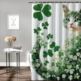 thumbnail image 2 of Patifu Cat Pillow Clover Shower Curtain Set with Hooks 100% Polyester 60"x72, 2 of 7