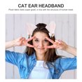 thumbnail image 4 of Cabello de fiesta Cat Ears Headband Animal Cosplay Accesorios para el cabello (Bell de oro), 4 of 5