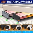 thumbnail image 4 of Under Bed Storage with Wheels, 2 Pack Under Bed Storage Containers with Clear Lids & Dividers, Underbed Storage Organizer & Underbed Storage with Wheels for Clothes, Blankets, Shoes, 4 of 8