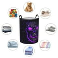 thumbnail image 5 of Skull Laundry Basket Laundry Hamper With Handle Foldable Portable Clothes Storage Basket 19.6*15.7 In Storage Bag For Laundry Room/Bathroom,Laundry Hamper,Halloween Decoration Basket,Halloween Basket, 5 of 7