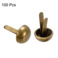 thumbnail image 3 of Unique Bargains 10x15mm Mini Brads Round Paper Fasteners for Art Crafting, Bronze Tone 100pack, 3 of 5