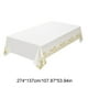 thumbnail image 3 of Mantel de plástico con forma de copo de nieve, mantel de estrella dorada, decoración de mesa de plástico desechable, mantel para fiestas navideñas, rectangular, plegable, portátil, plástico, 3 of 9