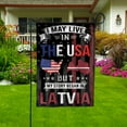 thumbnail image 4 of Flags I May Live in The USA But My Story Began in Latvia Flag Proud Latvian American Garden Flag, Double-Sided Decorative Outdoor Flag, Patriotic Polyester Yard Flag 12 x 18 in, 4 of 5