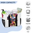 thumbnail image 5 of Large Hand-Held Storage Bag Kitchen Reusable Grocery Bags， Travel Tote Bags， Waterproof Tote，Laundry Bag，Beach Bag， Pool Bag Cool Color Dog, 5 of 8