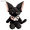 Black Devon, variant on Plush Devon Cat Stuffed Animal Toy, Soft Realistic Cat Plush Doll with Bow, Fluffy Furry Companion, Cuddly Decorative Plush, Cute Gift for Friends, Sofa, Bedroom, Holiday Display