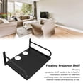 thumbnail image 6 of Yajisi 10.6” x 14.2” x 2.0” Aluminum Wall‑Mounted Projector & Router Shelf – Durable, Rounded Edges, Strong Load Capacity, 6 of 6