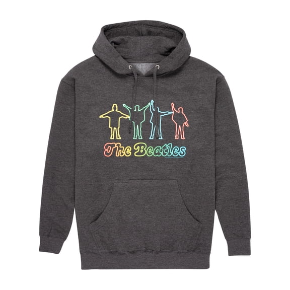 The Beatles - Neon Help - Men's Pullover Fleece Hoodie