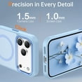 thumbnail image 5 of BENTOBEN Case for iPhone 17 Pro Compatible with Mag-Safe 6.3" Metal Frame Slim Tpu Matte Shockproof Protective Cover Blue, 5 of 5