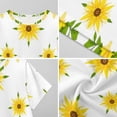 thumbnail image 6 of Floral Sunflower Pattern on White Women Nightgown Sleepwear Short Sleeves For Vacations Travels Nightgowns Women's Pajamas, 6 of 7