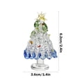 thumbnail image 3 of TOPRenddon Mini Glass Christmas Tree, Desktop Christmas Tree Decoration Holiday Home Office Decoration, 3 of 6