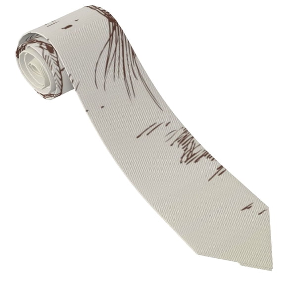 Vsdgher Cowboys Riding Horses In Desert Print Ties for Men 4.7" Formal Necktie Wedding Accessory Men's Business Ties for Wedding Bussiness Work