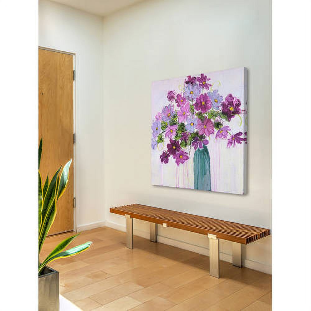 "Happy Blooms" Painting Print on Wrapped Canvas
