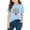 Tops-572Blue, variant on LEKWK Girls First Day of Preschool Tee Pencil Graphic Letter Print Short Sleeve Round Neck T-Shirt Soft Cotton Top Back to School Celebration