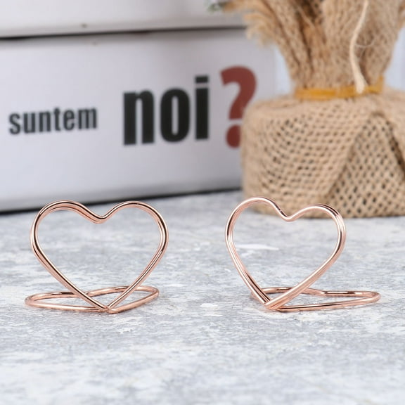 GOOHOCHY  12 PCS Photo Clip Table Picture Holder Stand Place Cards Golden