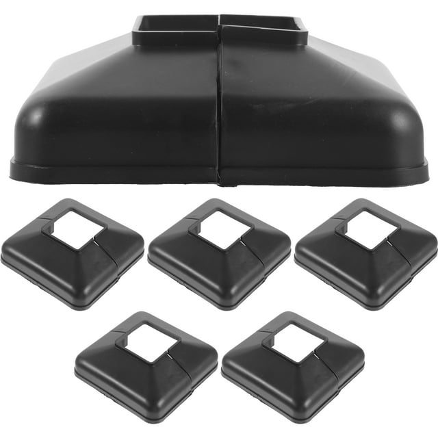 6pcs Vinyl Post Skirt Vinyl Fence Post Cups Post Trim Replacement Vinyl Post Sleeves