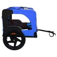 thumbnail image 5 of Leumius Pet Bike Trailer Dog Cart for Bicycle, Easy Folding Cart Frame, Quick Release Wheel, Non-Slip Floor, Internal Leash for Small and Medium Pets Blue, 5 of 9