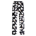 thumbnail image 5 of OIOLOYJM Halloween Womens Pajama Pants Ghost Print Wide Leg Cute Sleep Comfy Pajama Bottoms Holiday Stretchy Lounge Elastic Waist Sweatpants Black L, 5 of 7