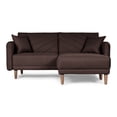 thumbnail image 2 of Sala Modular Sofá Cama Reversible de Lino Chocolate Modelo Ritz, 2 of 9