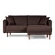 thumbnail image 2 of Sala Modular Sofá Cama Reversible de Lino Chocolate Modelo Ritz, 2 of 9