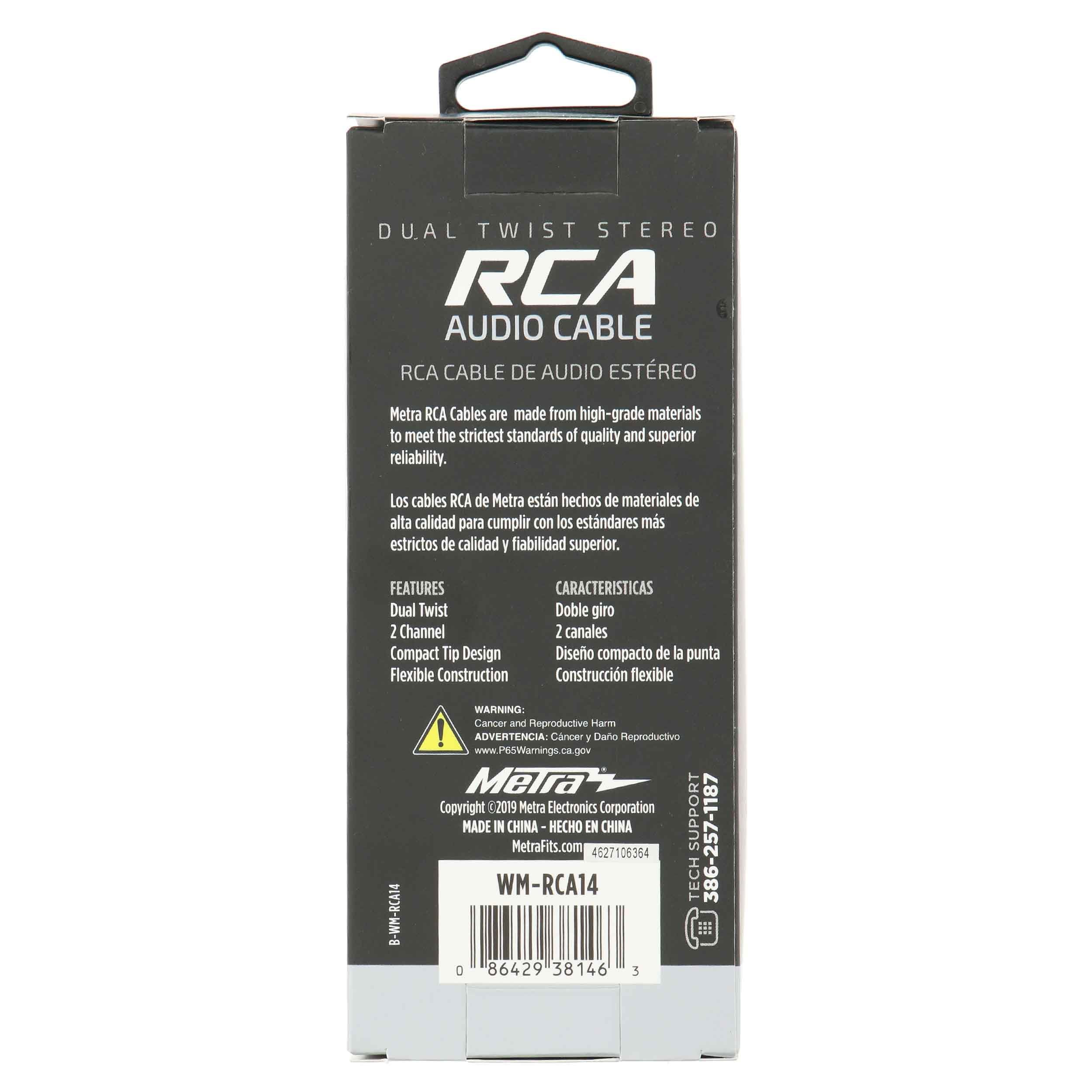Metra WM-RCA14 14' RCA Cable