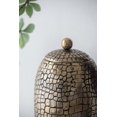 thumbnail image 6 of CC Home Furnishings Crocodile Texture Lidded Urn - 14.5" - Gold, 6 of 9