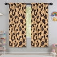 thumbnail image 5 of Blackout Kids Curtains,Beige and Black Leopard Pattern Childrens Insulated Curtains Set Of 2,Bedroom Essentials,Toddler Room Decor 42"x63", 5 of 5