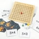 thumbnail image 5 of Tablero de cien matemáticas de madera, tablero de adición práctico, productos de educación temprana para niños Ndcxsfigh libre de BPA, 5 of 9