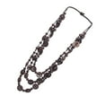 thumbnail image 6 of EHJRE Boho Women's Wooden Beads Multi Layers Tassels Necklace Statement Jewelry Coffee, 6 of 9